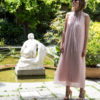 Vestido Halter Plisado Pink