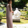 Vestido Halter Plisado Pink - Image 2